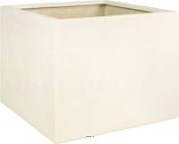 Bac en Polystone Roma Ext. Cube L 86 x 86 x H 67 cm Creme