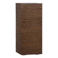 Bac fibres de verre  Ext carr haut 37cm 37cm H87cm marron grav
