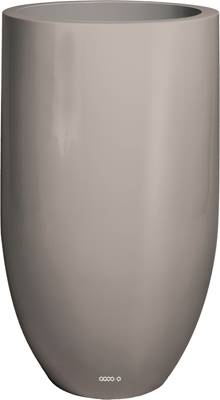 Bac fibres de verre gelcoat Ø 35 cm H 90 cm Ext. cigare gris glossy