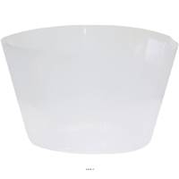 Liner pour plantation facile silicone  25 cm H 15 cm Int. rond transparent