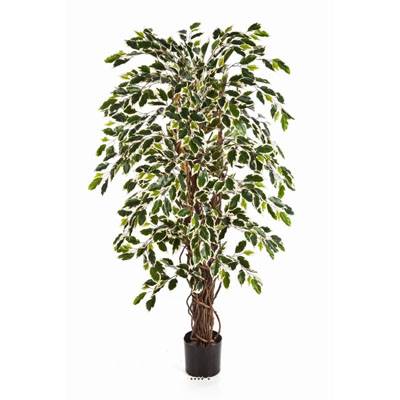 Ficus Lianes artificiel panache H 120 cm 432 feuilles en pot