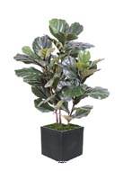 Ficus Lyrata factice troncs PE en pot très chic et original H90cm Vert