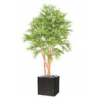 Eucalyptus artificiel en pot extérieur multri-troncs H 150 cm Vert