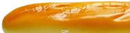 Demi baguette de pain artificiel en mousse PU L 270x55 mm