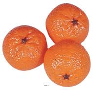 Mandarine artificielle en lot de 3 en Plastique soufflé D 65x50 mm
