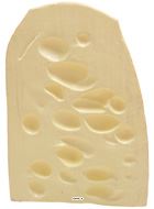 Morceau de Meule d'Emmental Factice R�aliste - D�coration Fromagerie L 330 x 230 x H 115 mm