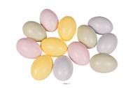 œufs de paques assortis X 12 en Plastique soufflé H 65x45 mm