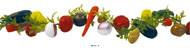 Guirlande de légumes assortis artificiels en Plastique soufflé L 2 m