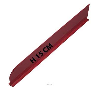 Séparateur altuglass uni résistant L75cm H15cm Rouge pour traiteurs