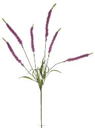 Veronique fleur factice H80cm 6fleurs superbe de réalisme Mauve violet