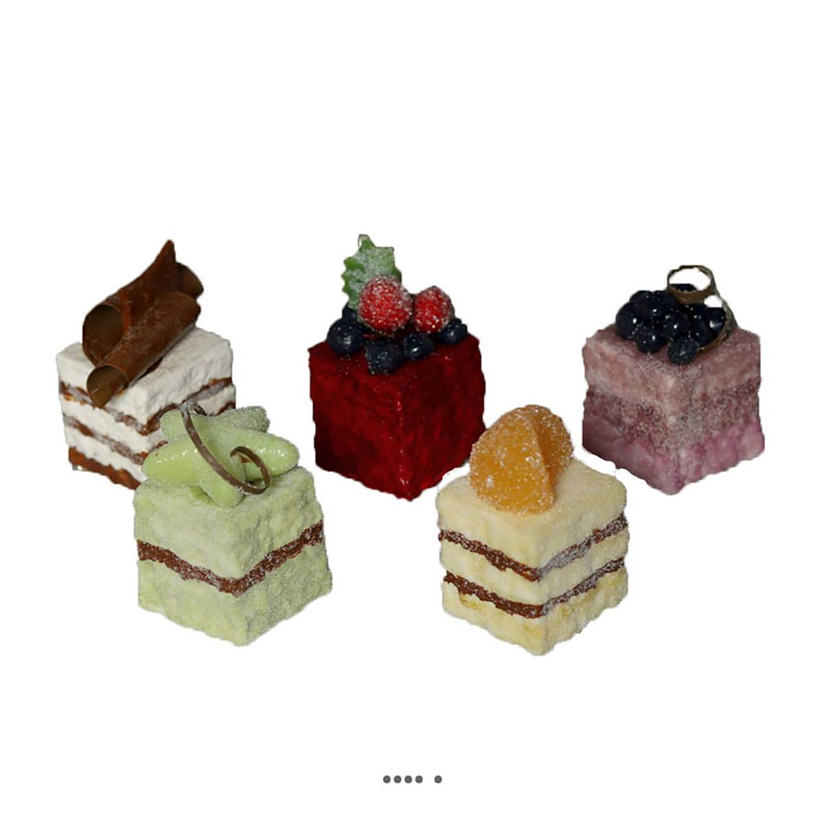 MISNODE Lot de 6 faux gâteaux réalistes, gâteaux artificiels pour  décoration de cuisine, photographie : : Cuisine et Maison