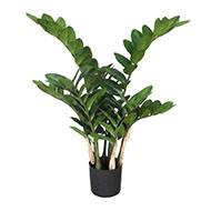 Zamifolia artificiel en pot H 70 cm 7 tiges