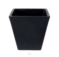 Bac LEA Noir L 45 X H 46 CM Cubique vas intrieur / extrieur