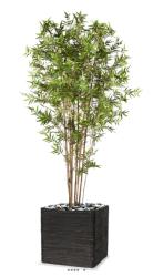 Bambou du Japon Oriental artificiel H 210 cm 4057 feuilles en pot