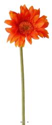 Gerbera artificiel H 48 cm D 8 cm superbe Orange