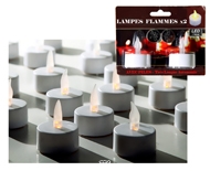 Lampes Flammes a led  X 2 avec piles Top ambiance en soiree