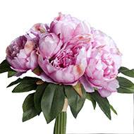 Bouquet de Pivoines artificielles Lavande 7 têtes Diametre 35 cm