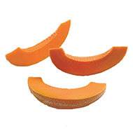 Tranche de Melon artificiel en lot de 3 Plastique souffl L 180x40 mm