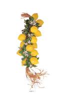 Grappe de 20 citrons artificiels en Plastique soufflé L 50 cm