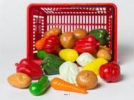 Panier de 27 lgumes artificiels assortis en Plastique souffl