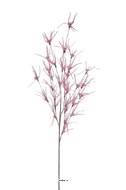 Branche de feuillage déco artificiel H 79 cm Mousse PU Rose pâle