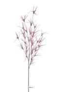 Branche de feuillage dco artificiel H 79 cm Mousse PU Rose ple