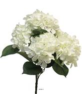 Bouquet d’Hortensia artificiel en branche, H 45 cm Crème - BEST