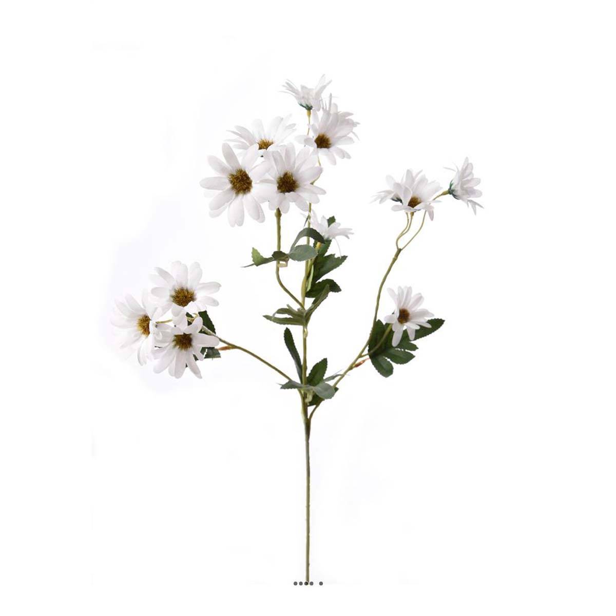 Marguerite artificielle en piquet H 95 cm Blanche