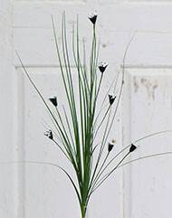Herbe artificielle en piquet H85 cm crème-vert