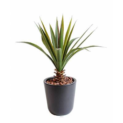 Aloe artificielle en piquet pour extérieur H 45 cm