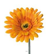 Gerbera artificiel, H 56 cm - D 11 cm superbe Orange
