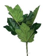 Branche de 6 feuilles de gombo artificielle, H96 cm