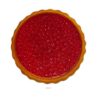 Tarte aux groseilles artificielle en Plastique soufflé D21 cm