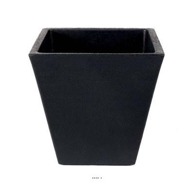 Bac LEA Noir L 45 X H 46 CM Cubique évasé intérieur / extérieur