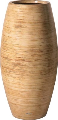 Bac fibre de verre Rattan Int. Bullet D 49 x H 100 cm Sable