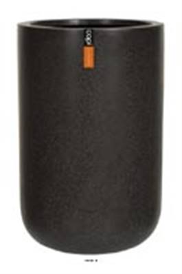 Bac en pures Fibres Baya Ext. EggPot Haut D 44 x H65 cm Noir