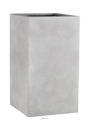 Bac fibres de verre Farn Ext. Carré haut L27x27xH47cm Sable