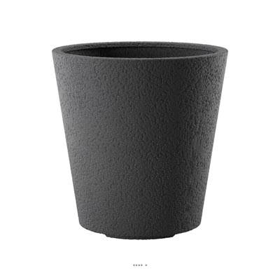 Bac fibres de verre/ composite Ext cylindre bas Ø47cm H47cm anthracite