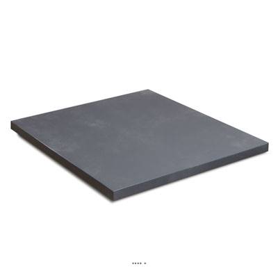 Couvercle fibres de verre et composite 35 x 35 / 3 cm Ext. carré gris anthracite