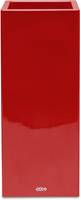 Bac fibres de verre robuste et revtement gelcoat qualit marine 40 x 40 cm H 90 cm Ext. carr haut rouge rubis