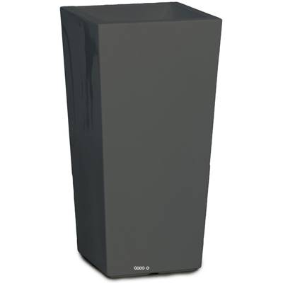 Bac fibres de verre gelcoat 43 x 42 cm H 75 cm Ext. colonne gris clair