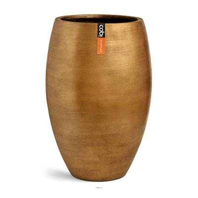 Grand Vase Deluxe rétro élégant  H 62 x D 41 cm Doré