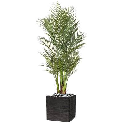 Palmier Areca artificiel H 160 cm 6 troncs en pot