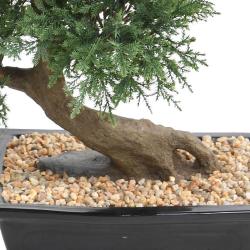 Bonsaï Genévrier Artificiel H 55 cm D 50 cm en pot