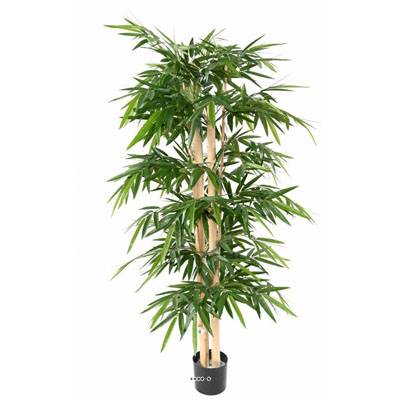 Bambou Artificiel grosses cannes en pot H 150 cm Vert