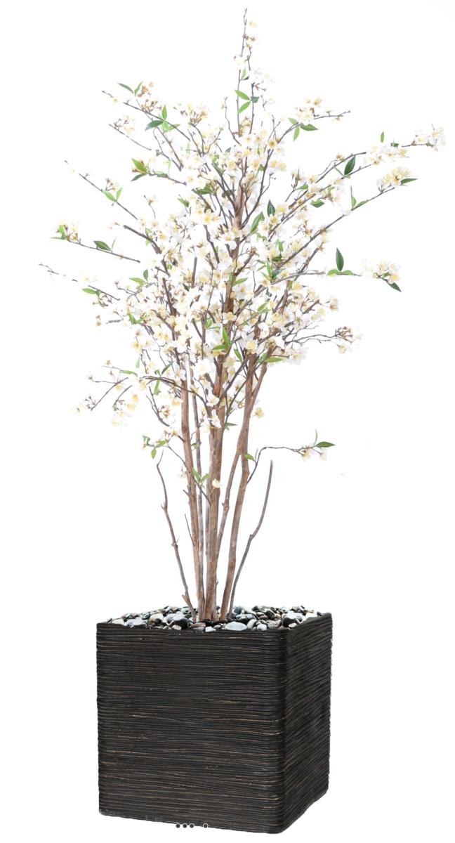 Cerisier en fleurs artificiel avec 10 troncs en bois | Artificielles.com