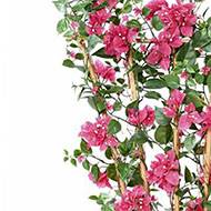 Bougainvillier artificiel palissade H 140 cm L 70 cm extérieur anti-UV