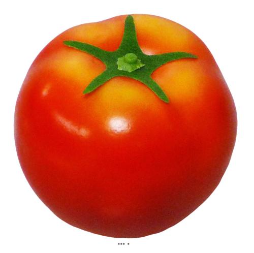 Tomate Artificielle D 7 cm avec sa feuille