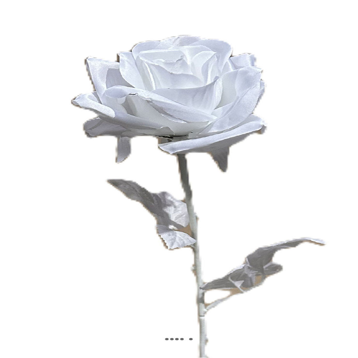 artificielles Rose artificielle Blanche pure Whity H 72 cm D 11 50 cm