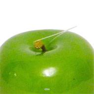 Pomme artificielle Verte brillante D7.5 cm Superbe en décoration